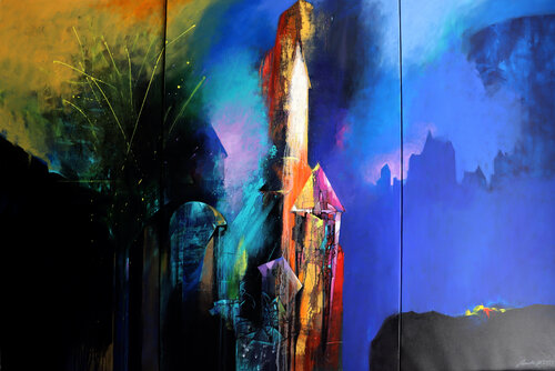 Dream to Reality by Pradip Sengupta, Painting for Sale on Select