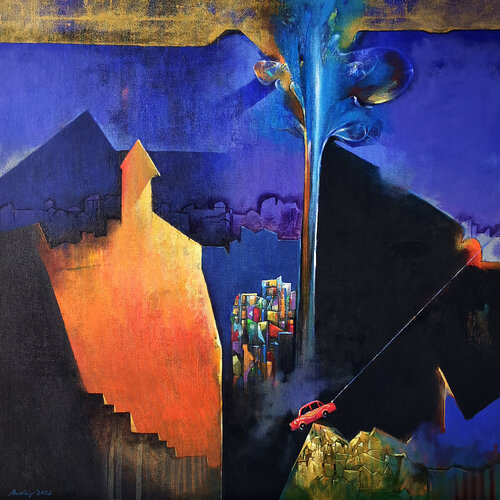 Balance-2 von Pradip Sengupta, Malerei kaufen auf Select