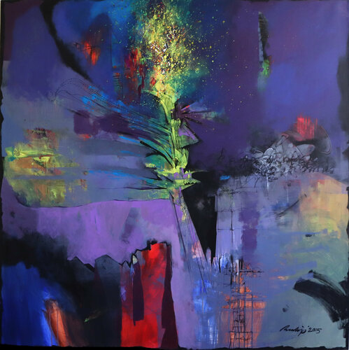 Untitled-5 by Pradip Sengupta, Painting for Sale on Select