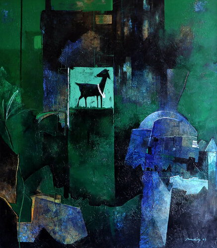 Importance by Pradip Sengupta, Painting for Sale on Select