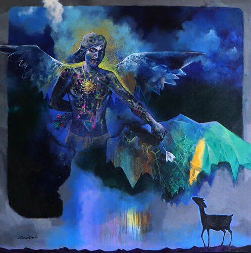 This is for now by Pradip Sengupta, Painting for Sale on Select