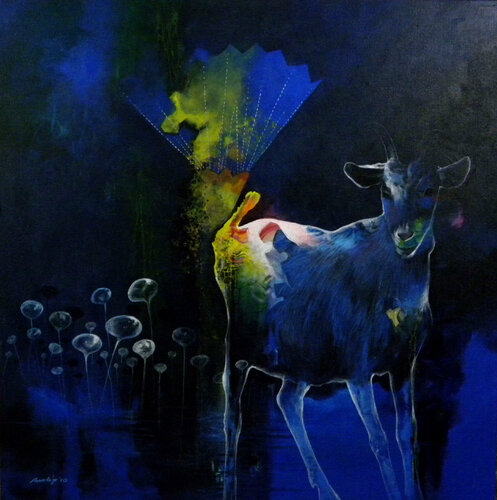 Dream way by Pradip Sengupta, Painting for Sale on Select