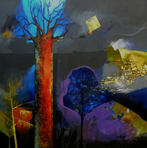 Hope by Pradip Sengupta, Painting for Sale on Select