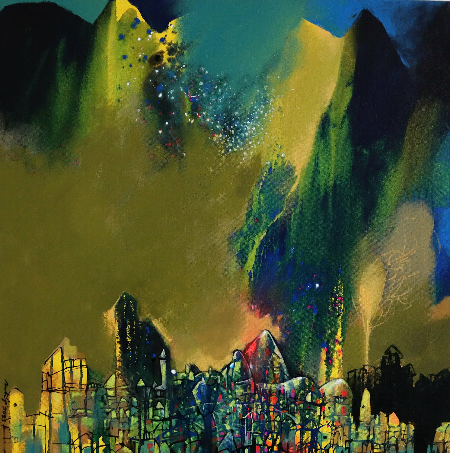 Untitled-11 Pradip Sengupta Original painting for sale