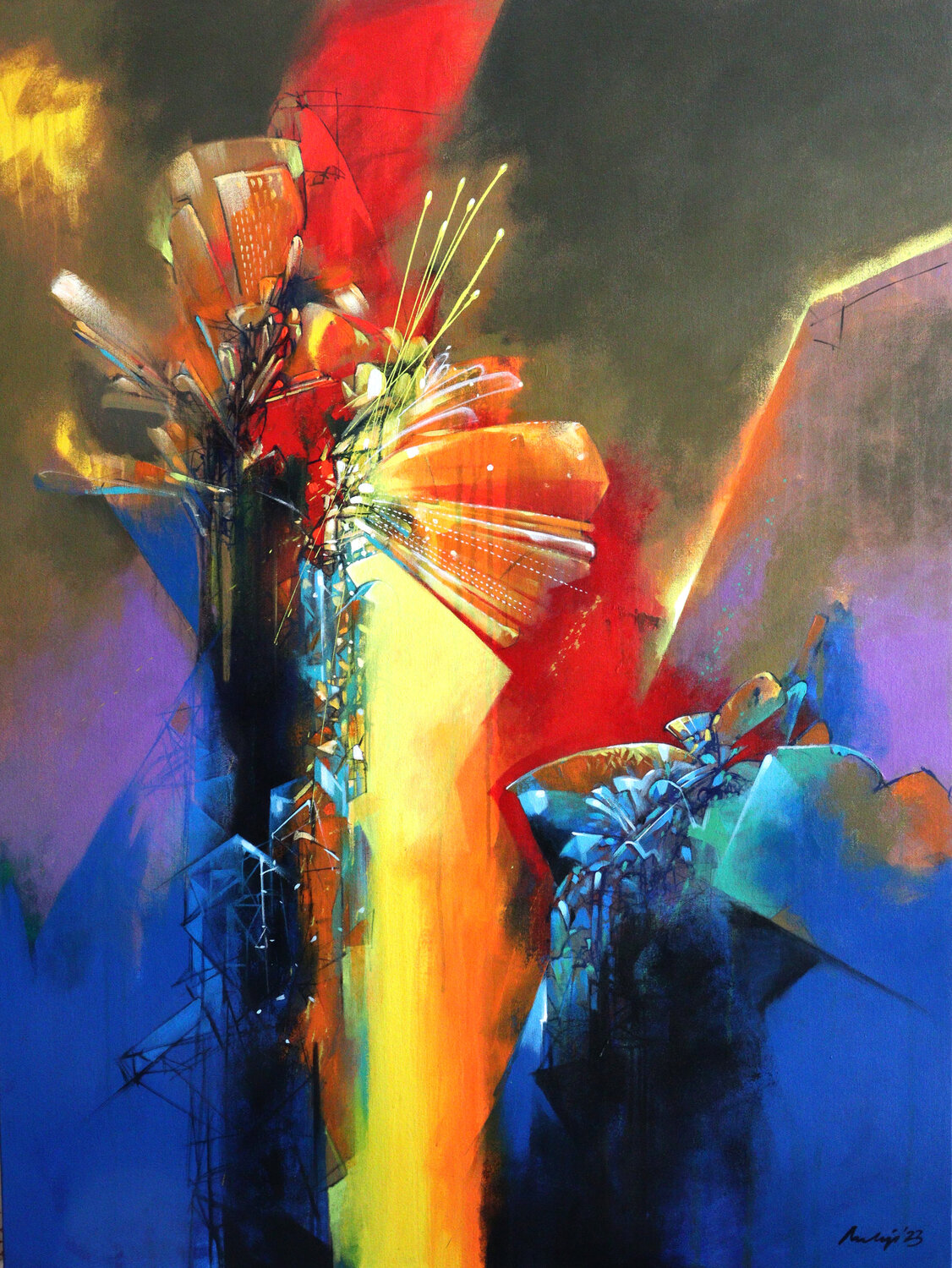 Untitled-30 Pradip Sengupta Original painting for sale