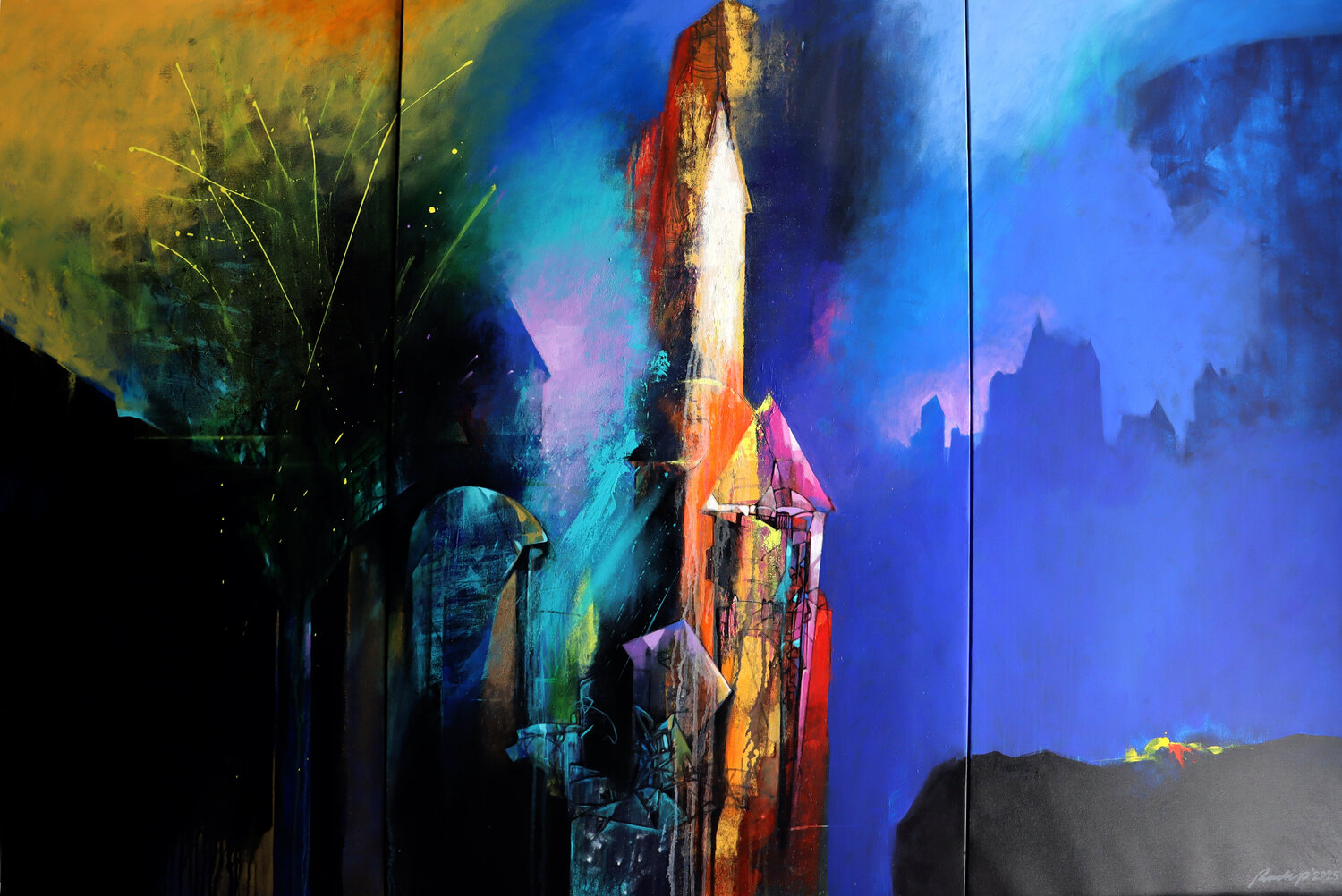 Dream to Reality Pradip Sengupta Original painting for sale