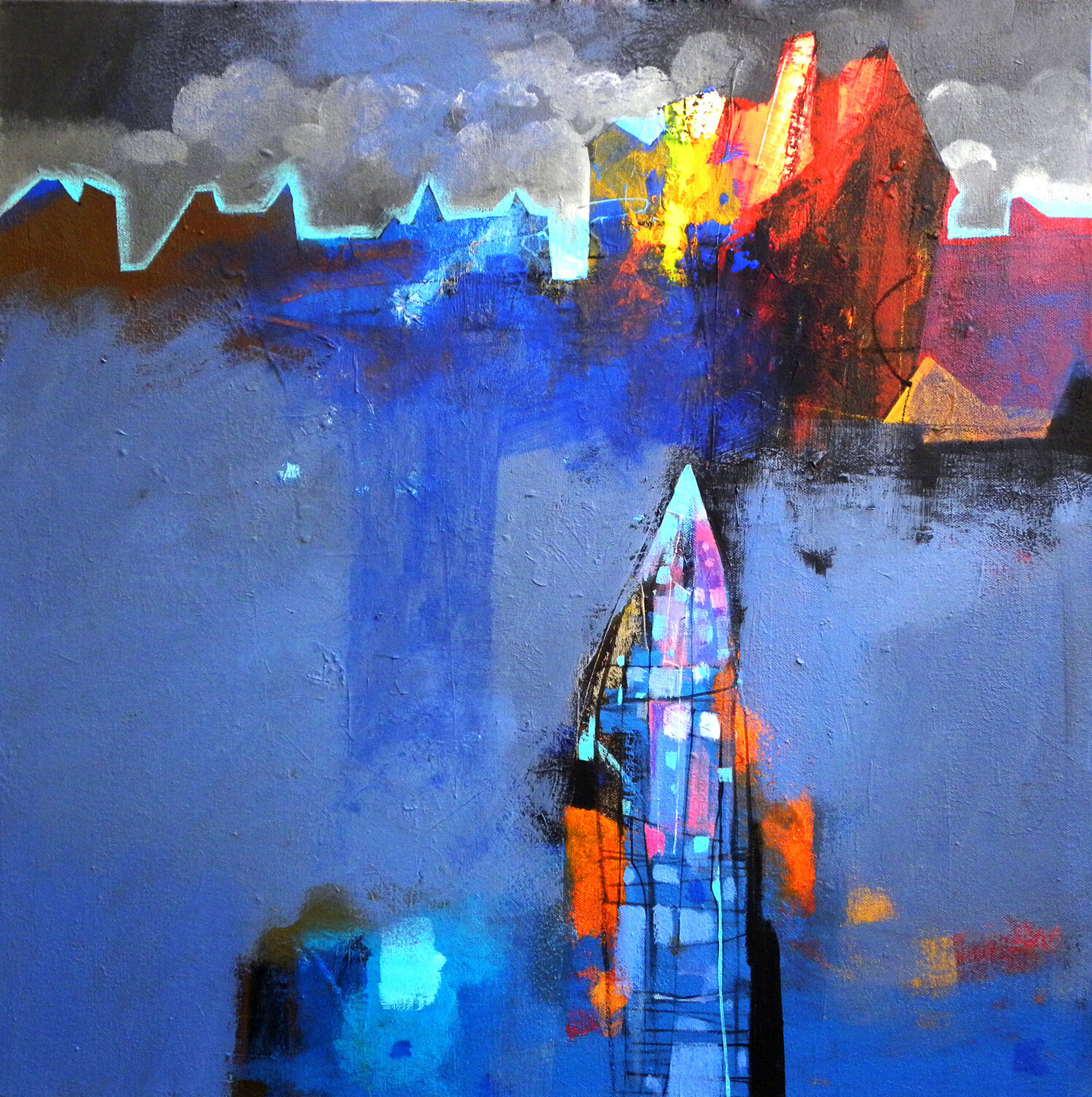 Untitled-1 Pradip Sengupta Original painting for sale