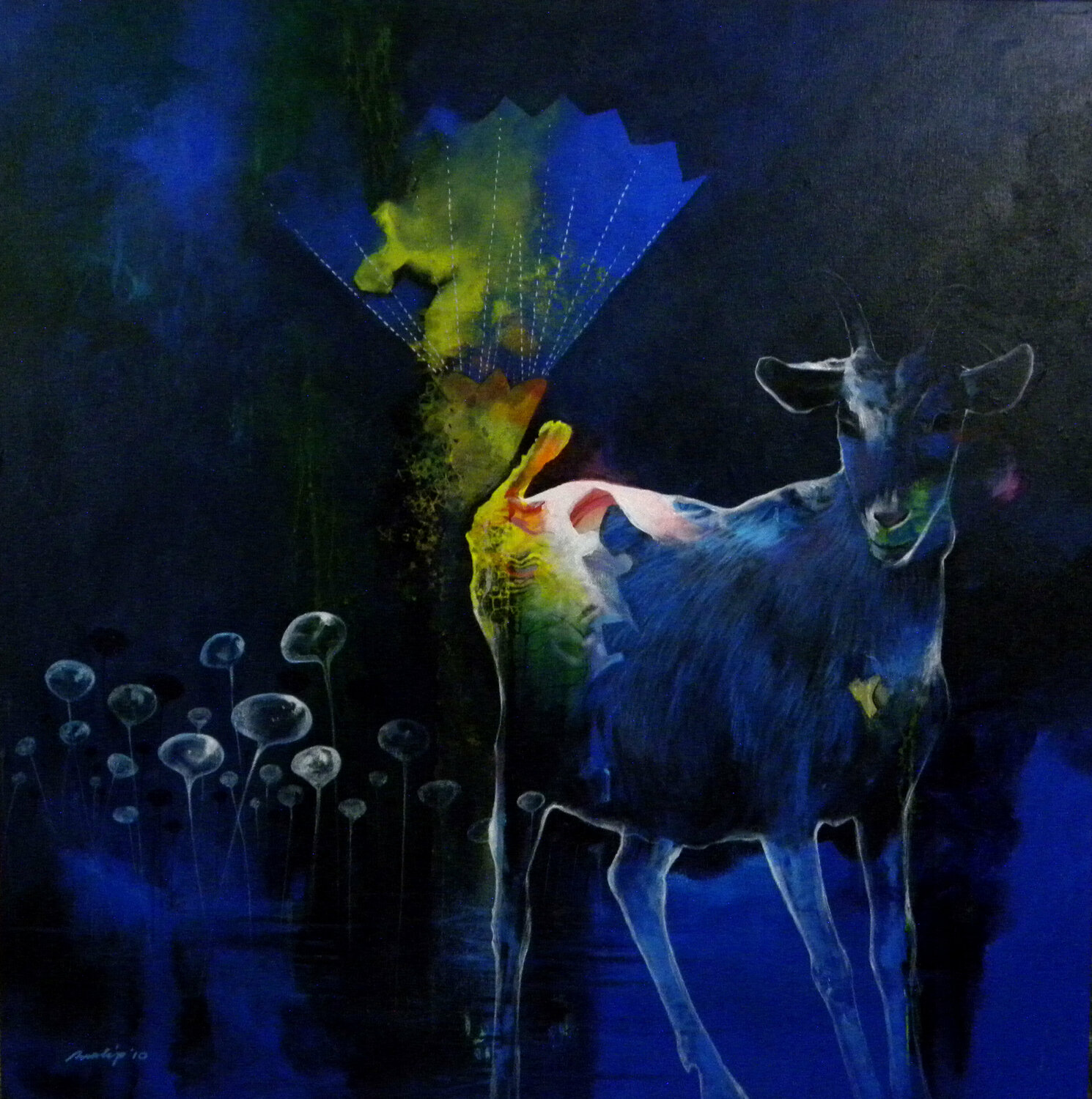 Dream way Pradip Sengupta Original painting for sale