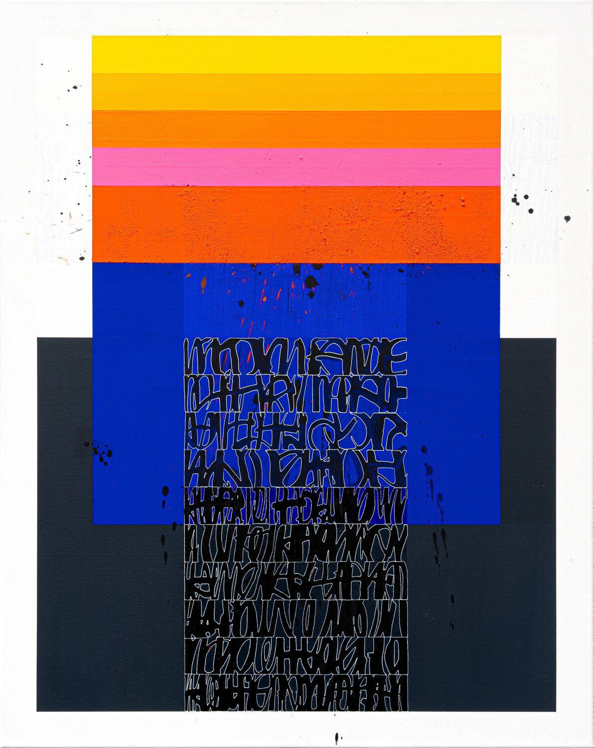 "London's Electro Sounds, version 2" Patrick Piccinelli Original painting for sale