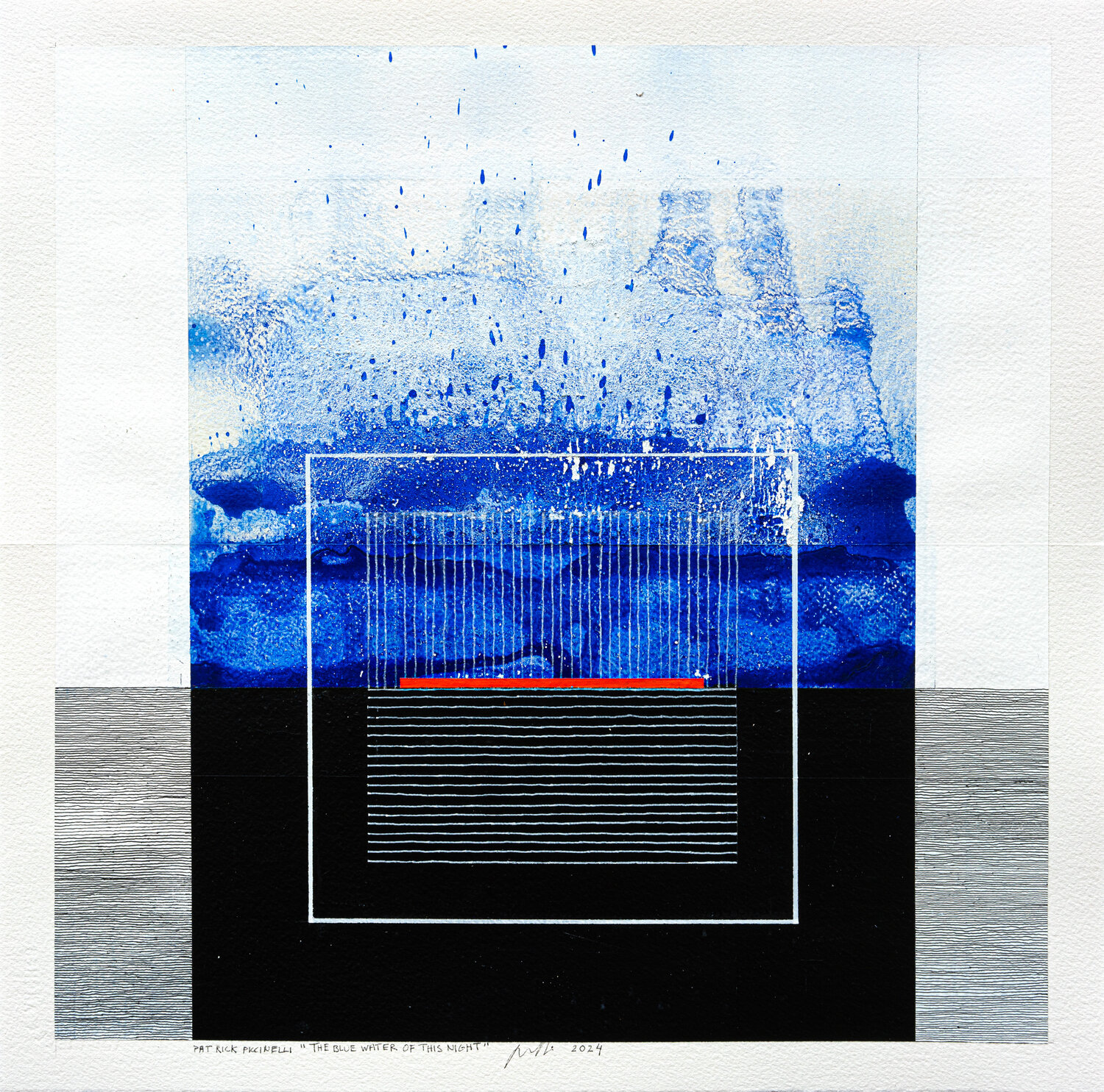"The Blue Water Of This Night" Patrick Piccinelli Original painting for sale