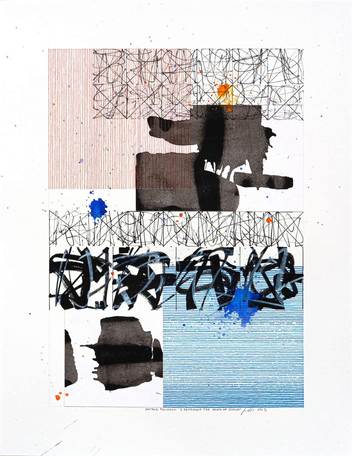 "I Remember The Sound Of Osaka" Patrick Piccinelli Original painting for sale