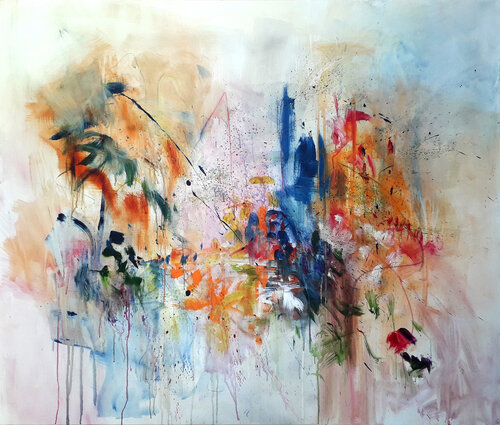 Poésie 1 by Luc Andrieux, Painting for Sale on Select