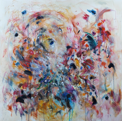 Poésie 4 by Luc Andrieux, Painting for Sale on Select