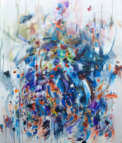 Poésie 6 by Luc Andrieux, Painting for Sale on Select