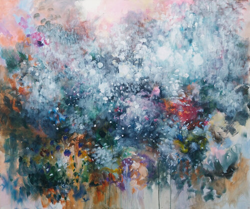Floraison 2 by Luc Andrieux, Painting for Sale on Select
