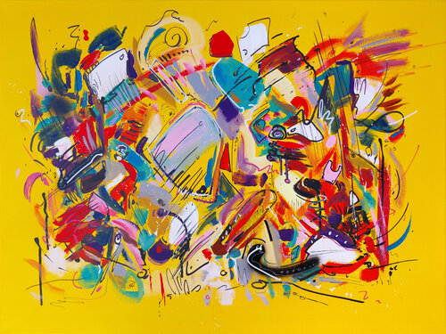 Jungle 4 by Luc Andrieux, Painting for Sale on Select