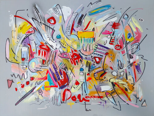 Jungle 6 by Luc Andrieux, Painting for Sale on Select