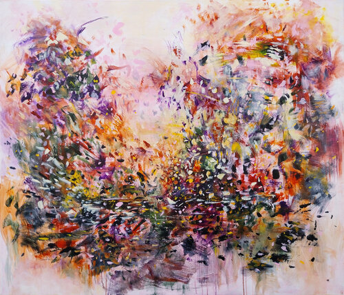 Floraison 3 by Luc Andrieux, Painting for Sale on Select