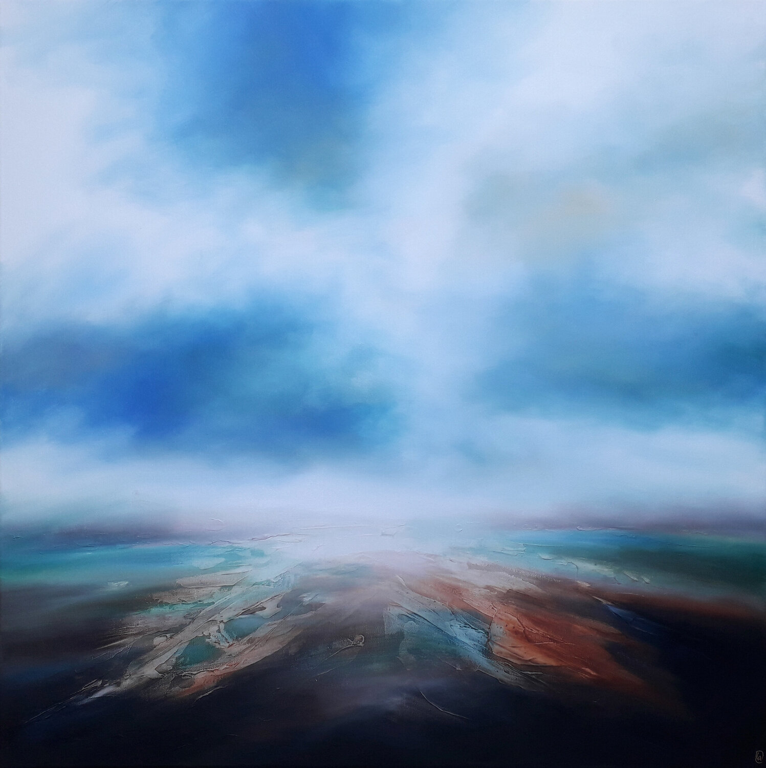 Terre 2 Luc Andrieux Original painting for sale