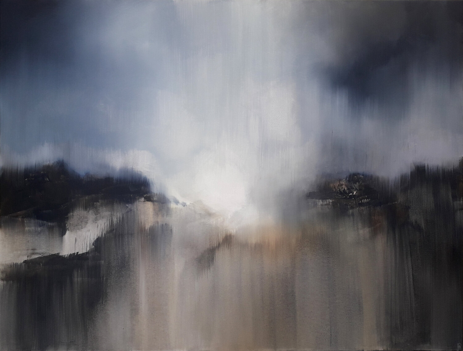 Flottement Luc Andrieux Original painting for sale