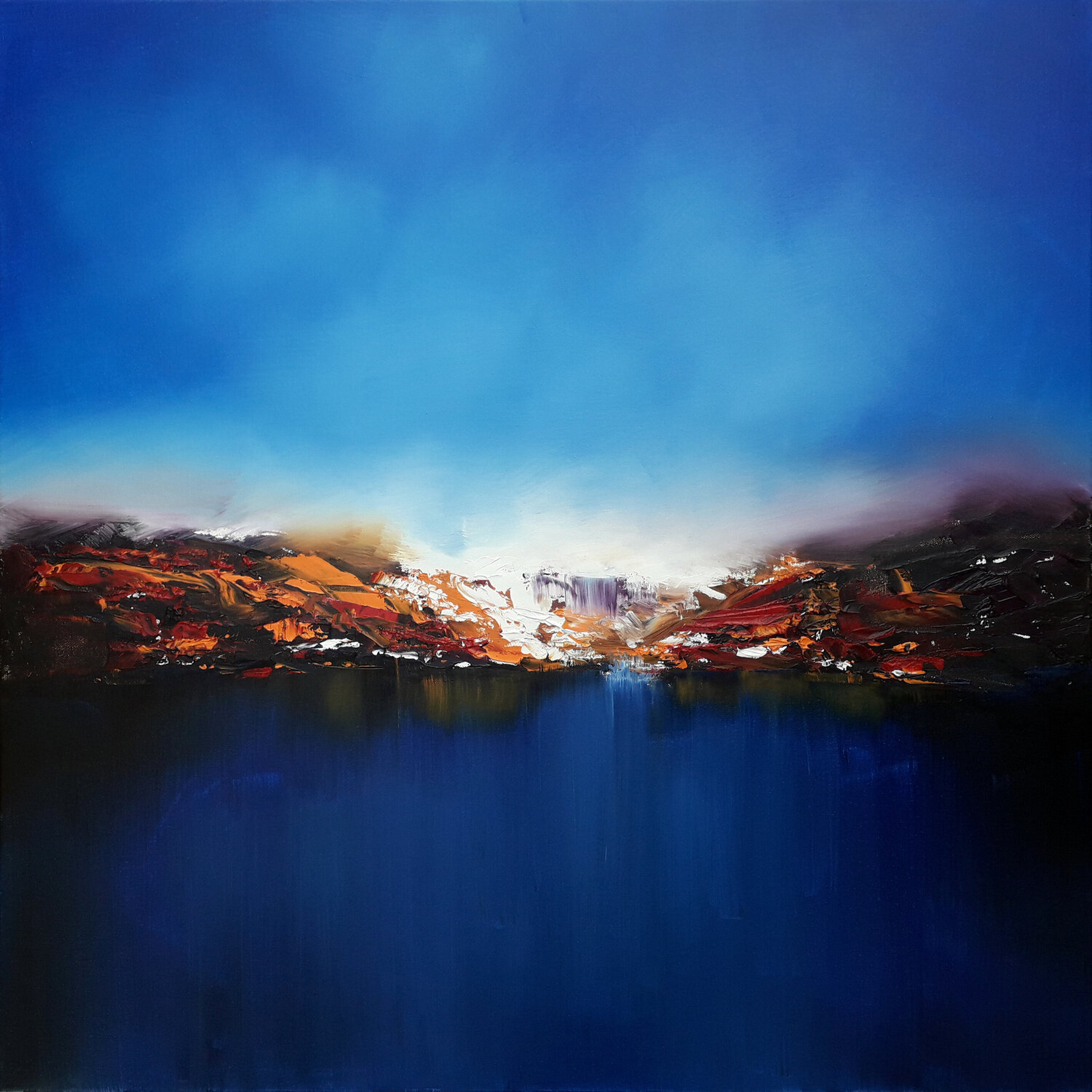 Irruption 5 Luc Andrieux Original painting for sale