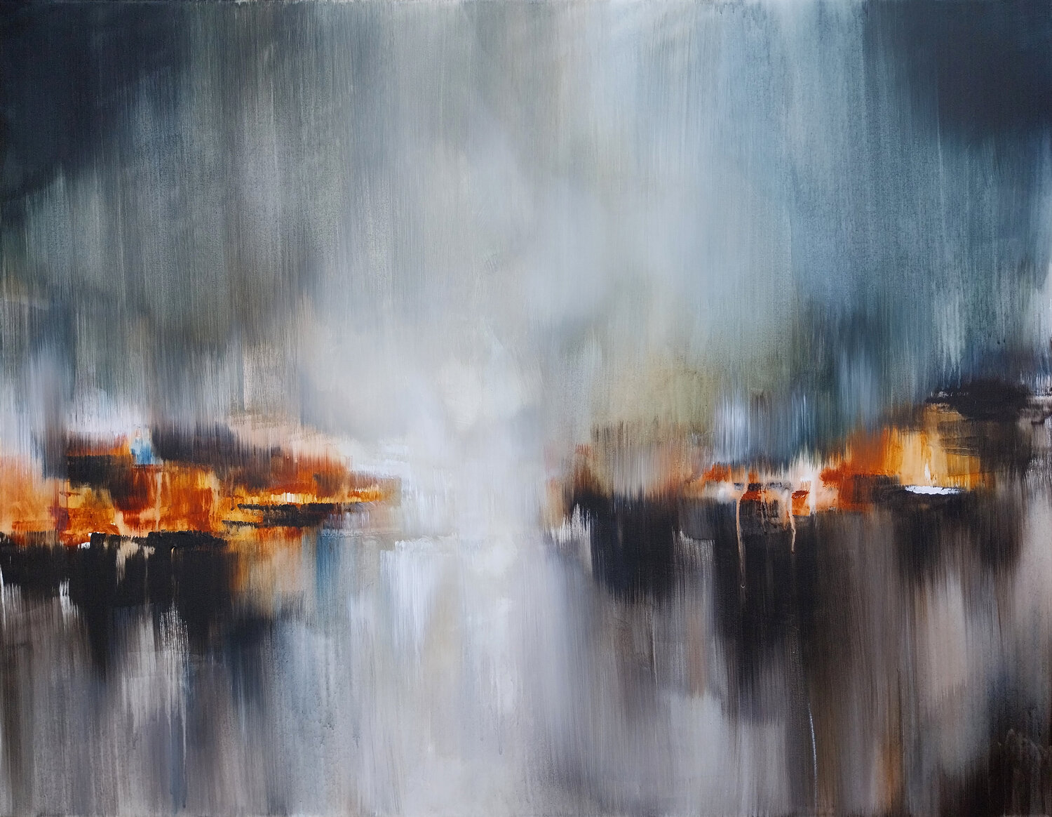 Attraction 3 Luc Andrieux Original painting for sale