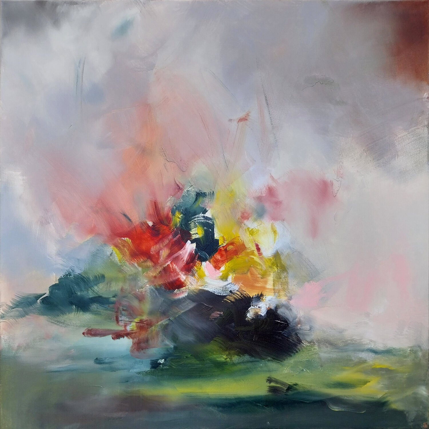 Eclosion Luc Andrieux Original painting for sale