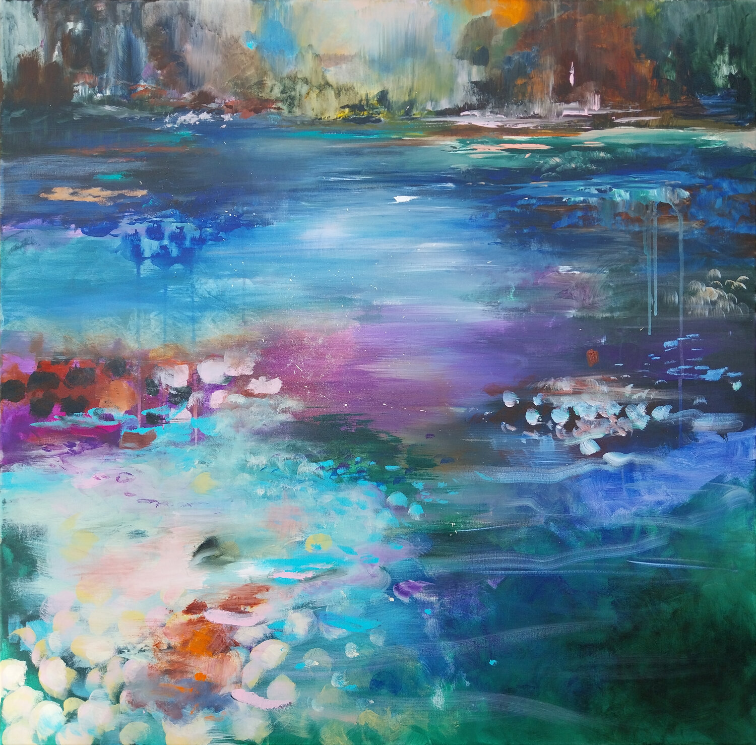Eden 8 Luc Andrieux Original painting for sale