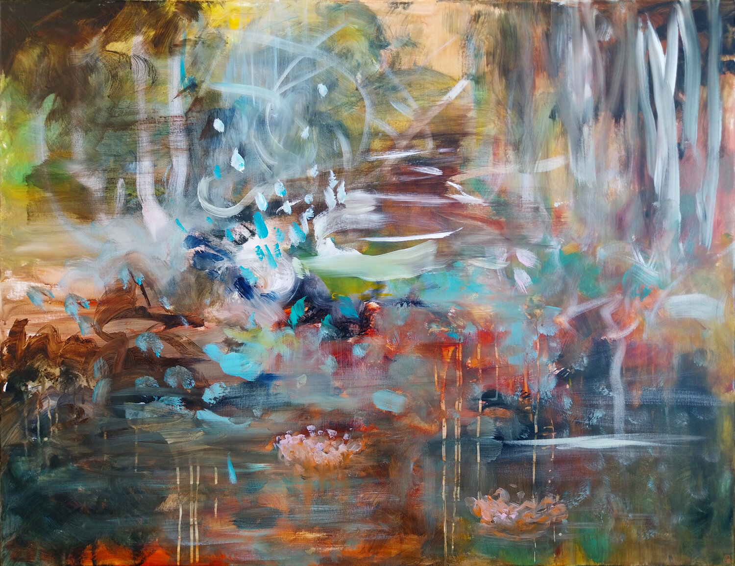 Eden 9 Luc Andrieux Original painting for sale
