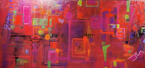 time to get real-1 by Roshanak Khalilian, Painting for Sale on Select