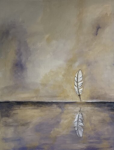 Whisper of Solitude by Roshanak Khalilian, Painting for Sale on Select