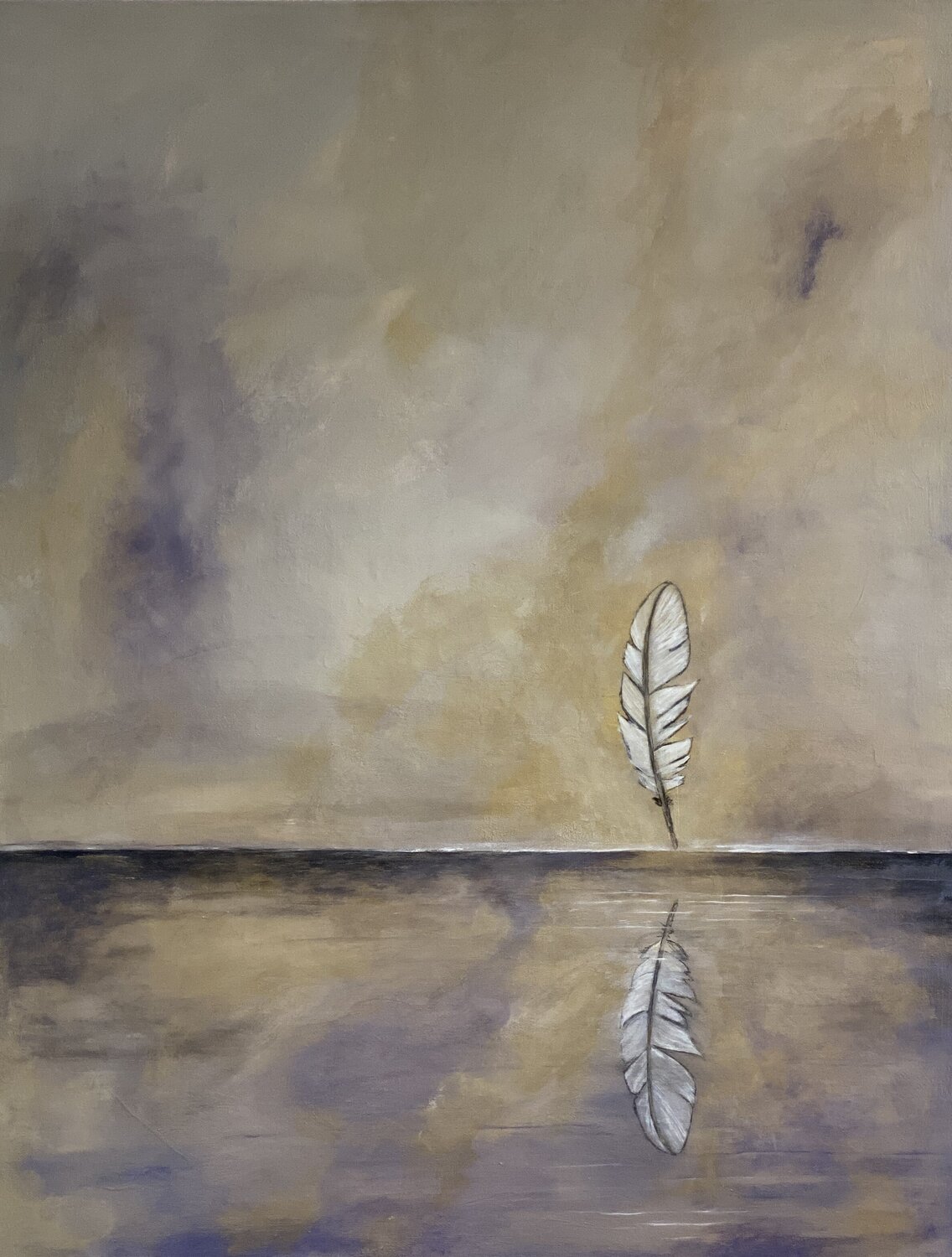 Whisper of Solitude Roshanak Khalilian Original painting for sale