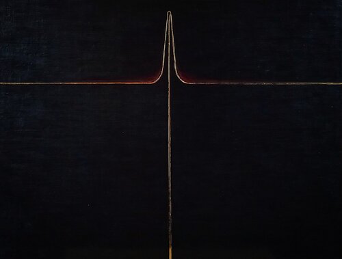 When Epicurus Reached into the Void by Lara Broecke, Painting for Sale on Select