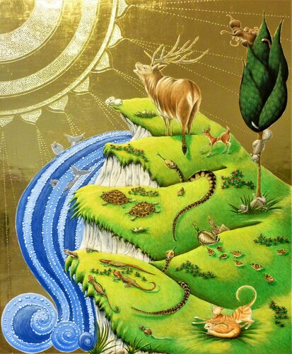 Morning on the Sixth Day by Lara Broecke, Painting for Sale on Select