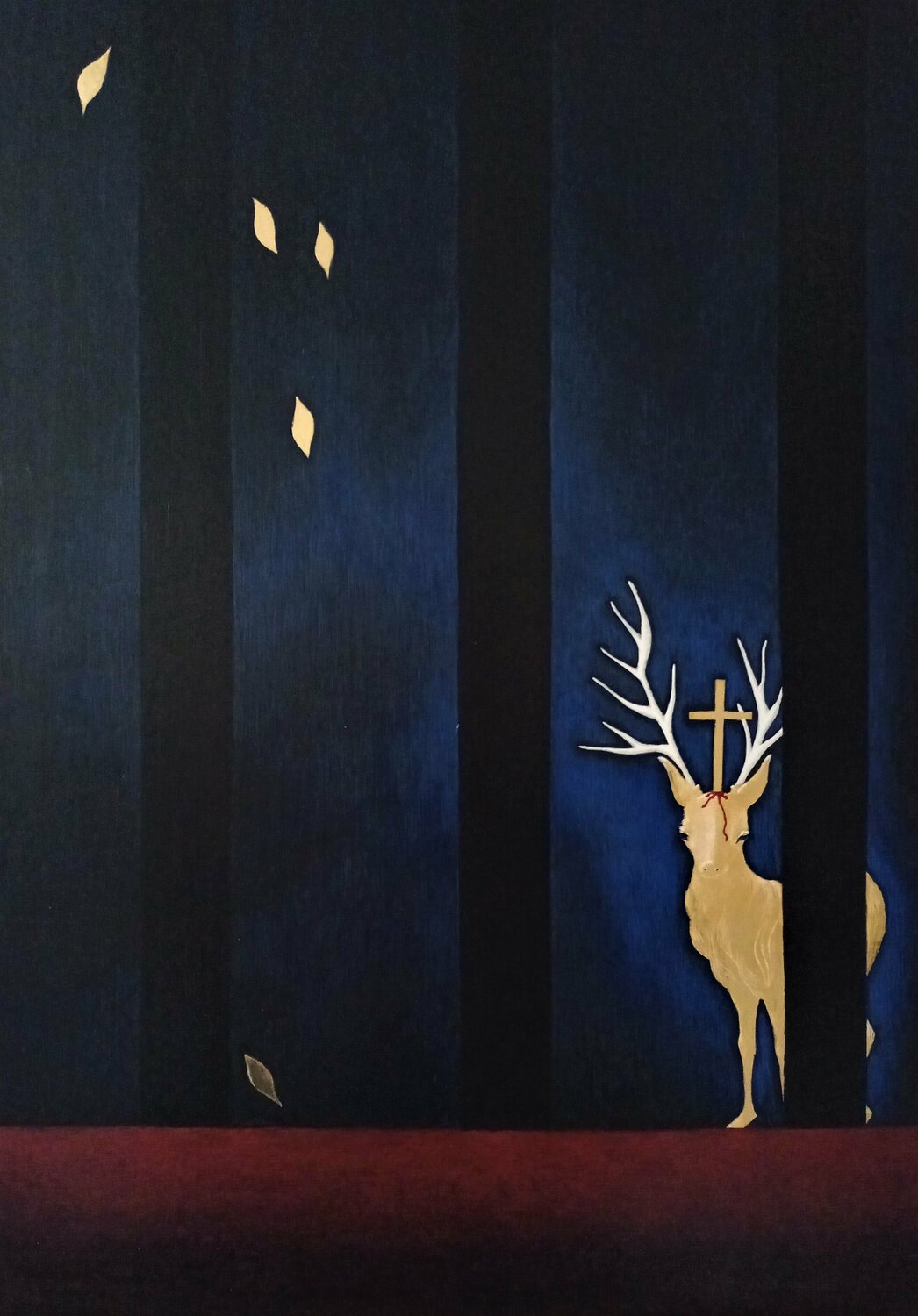 Elements: The Vision of Saint Eustace Lara Broecke Original painting for sale