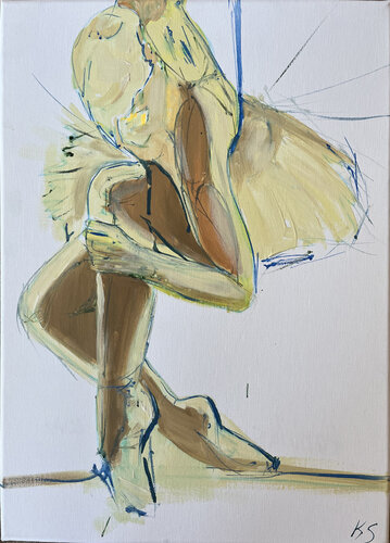 Ballet shoes by Kamila Sitak, Painting for Sale on Select