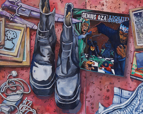 LIQUID SWORDS by Yoann Borsato, Painting for Sale on Select
