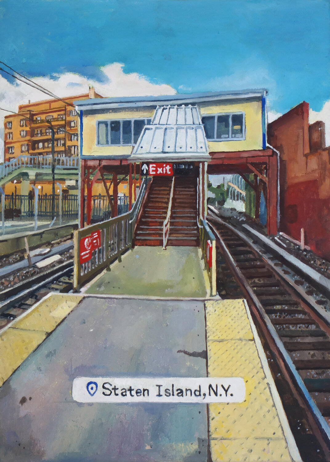 Staten Island Yoann Borsato Original painting for sale