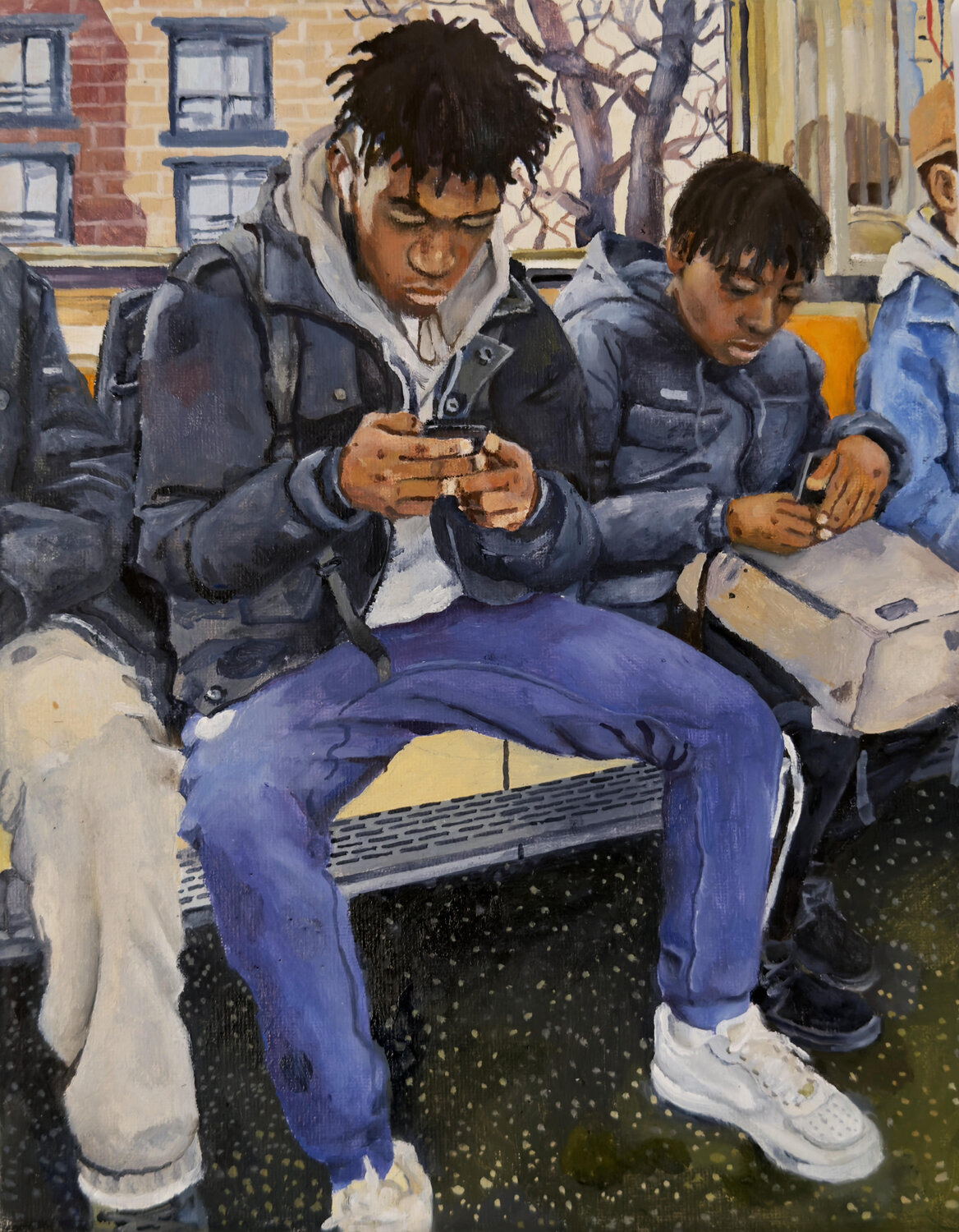 Brownsville, Home of the Brave, 27 nov 2019 Yoann Borsato Original painting for sale