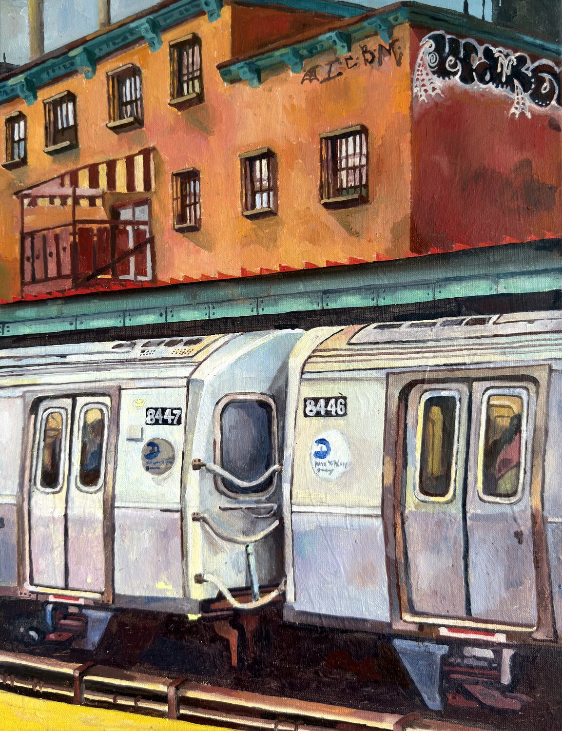 Lorimer St Station Yoann Borsato Original painting for sale