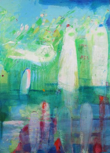 Island Children by Eva Wiren, Painting for Sale on Select