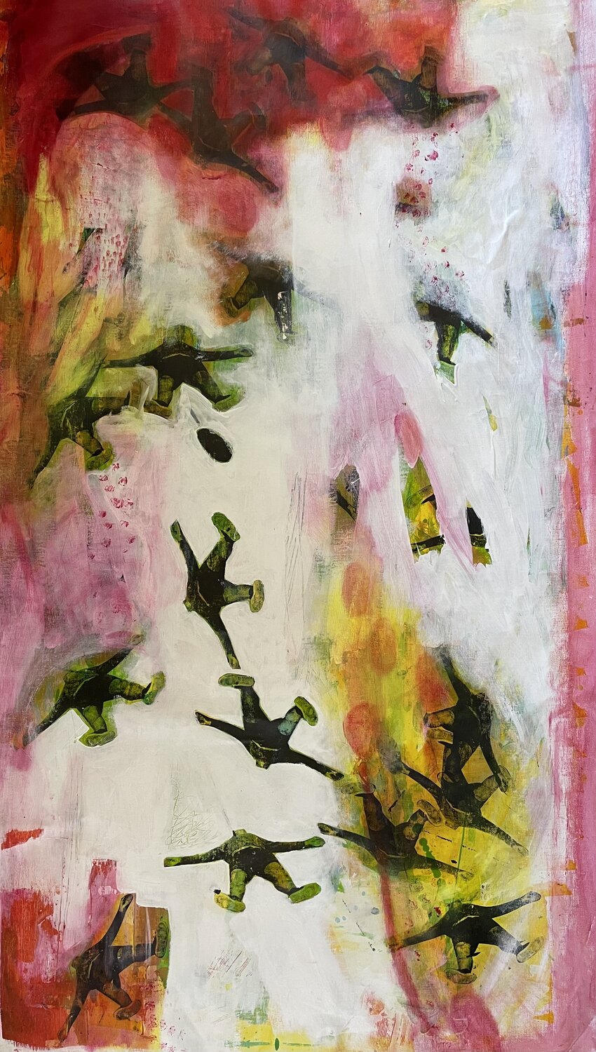 Keep Flying Eva Wiren Original painting for sale