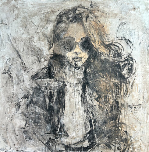 "Abstract Seduction Series" RK35SK by Roger König, Painting for Sale on Select
