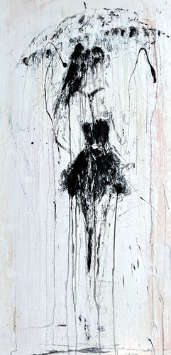 Umbrella - Silent Rain No.1, by Roger König, Painting for Sale on Select