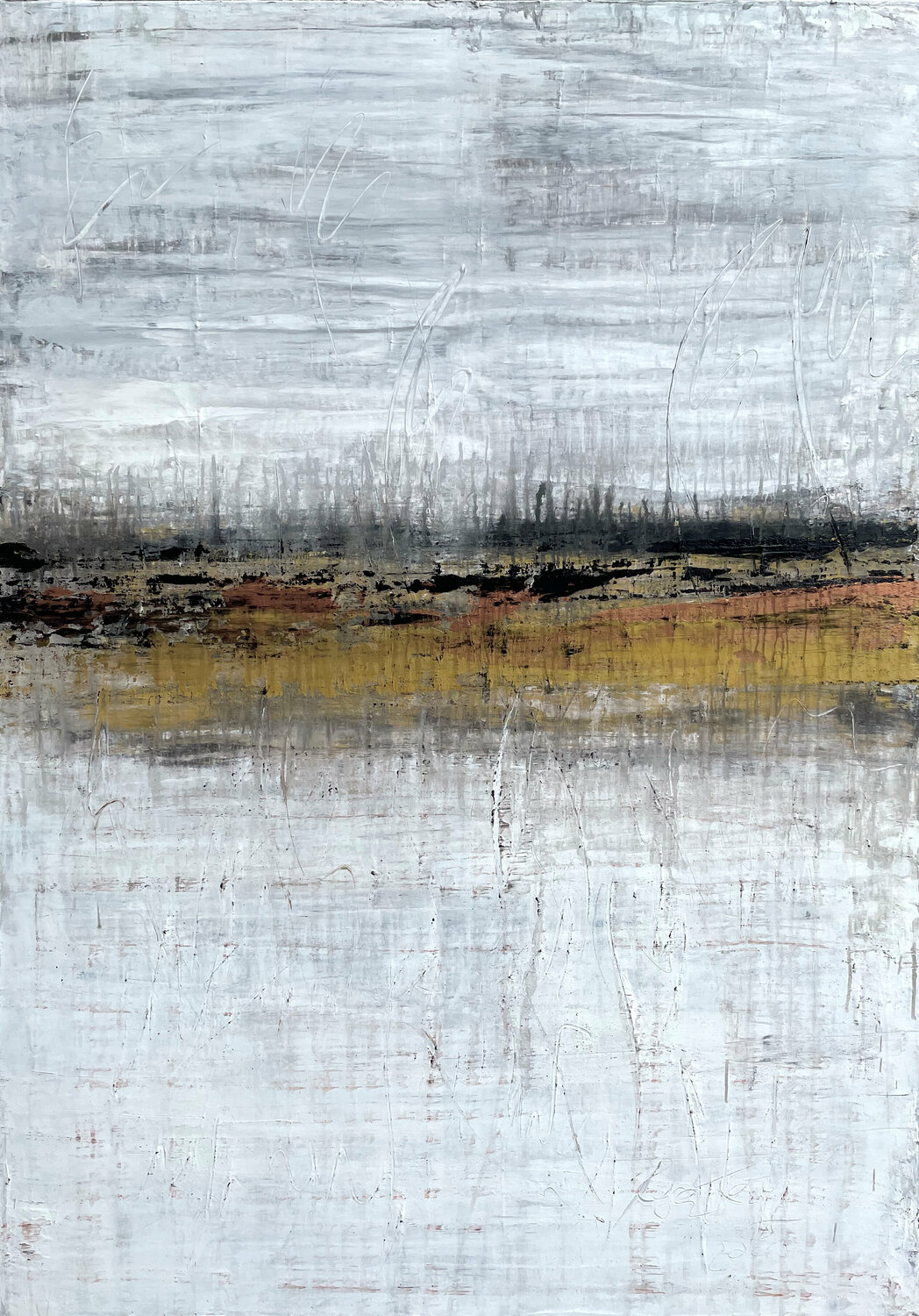 "Gold Horizon Series" AP2K Roger König Original painting for sale