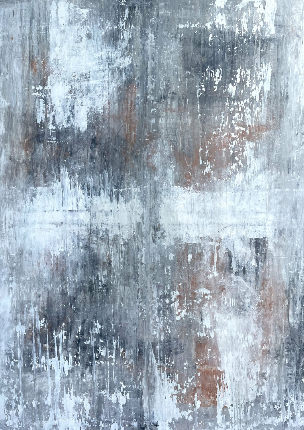 "Abstract Historic Wall " FR4J Roger König Original painting for sale