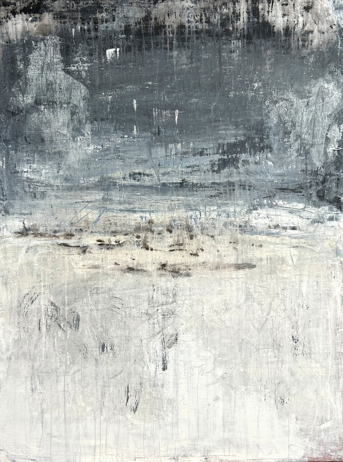 "Abstract Blue/White Exclusive", N7RE3 Roger König Original painting for sale