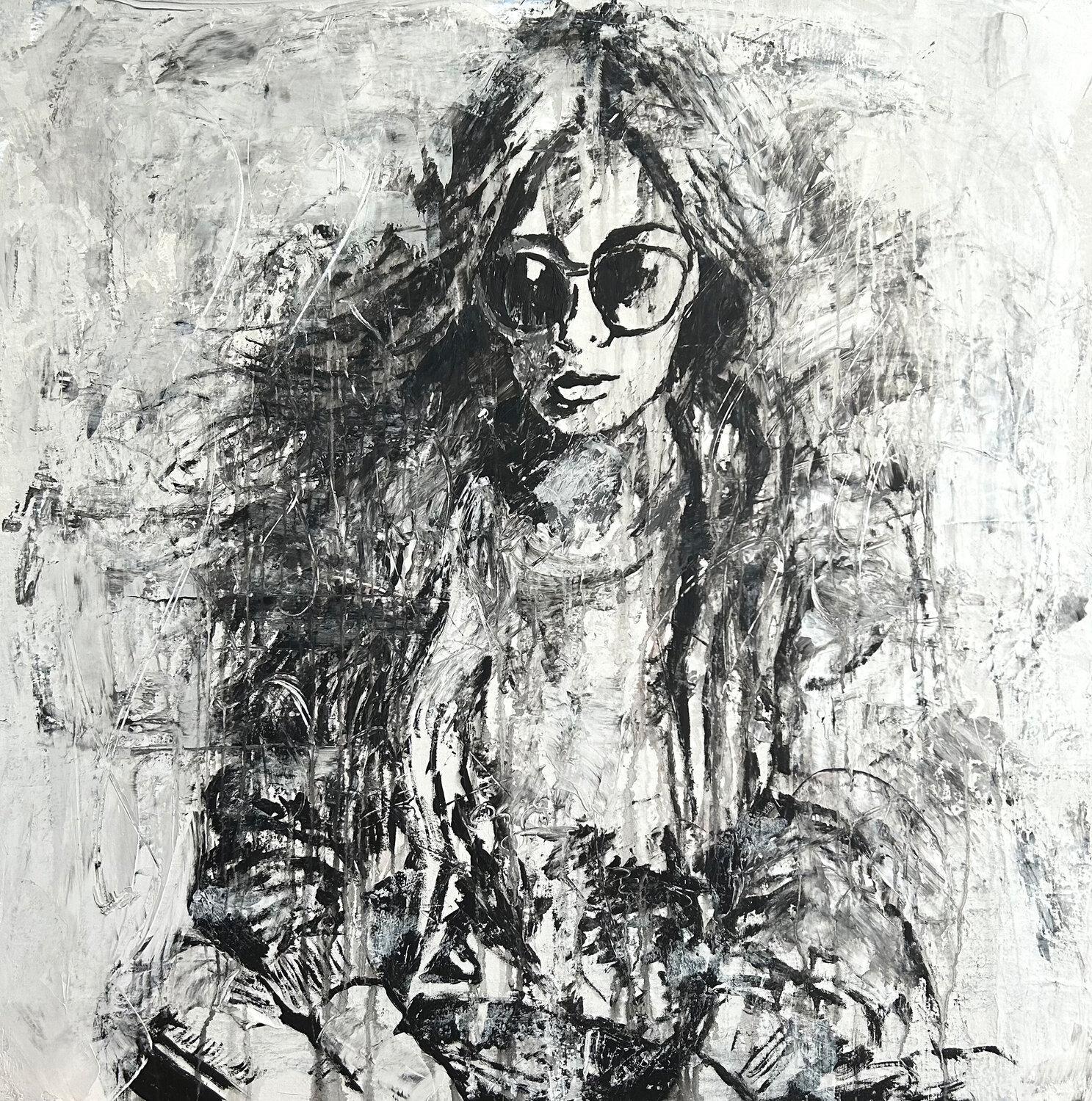 "Abstract Seduction Series" RK34SK Roger König Original painting for sale