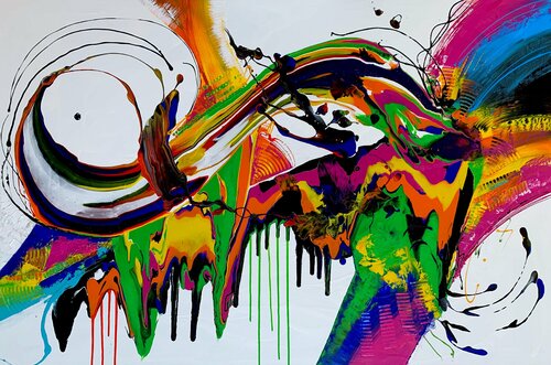 Dancing With A Stranger by Julijana Ravbar, Painting for Sale on Select