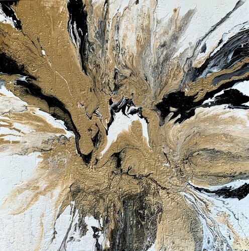 The Shining of Gold #9 by Julijana Ravbar, Painting for Sale on Select